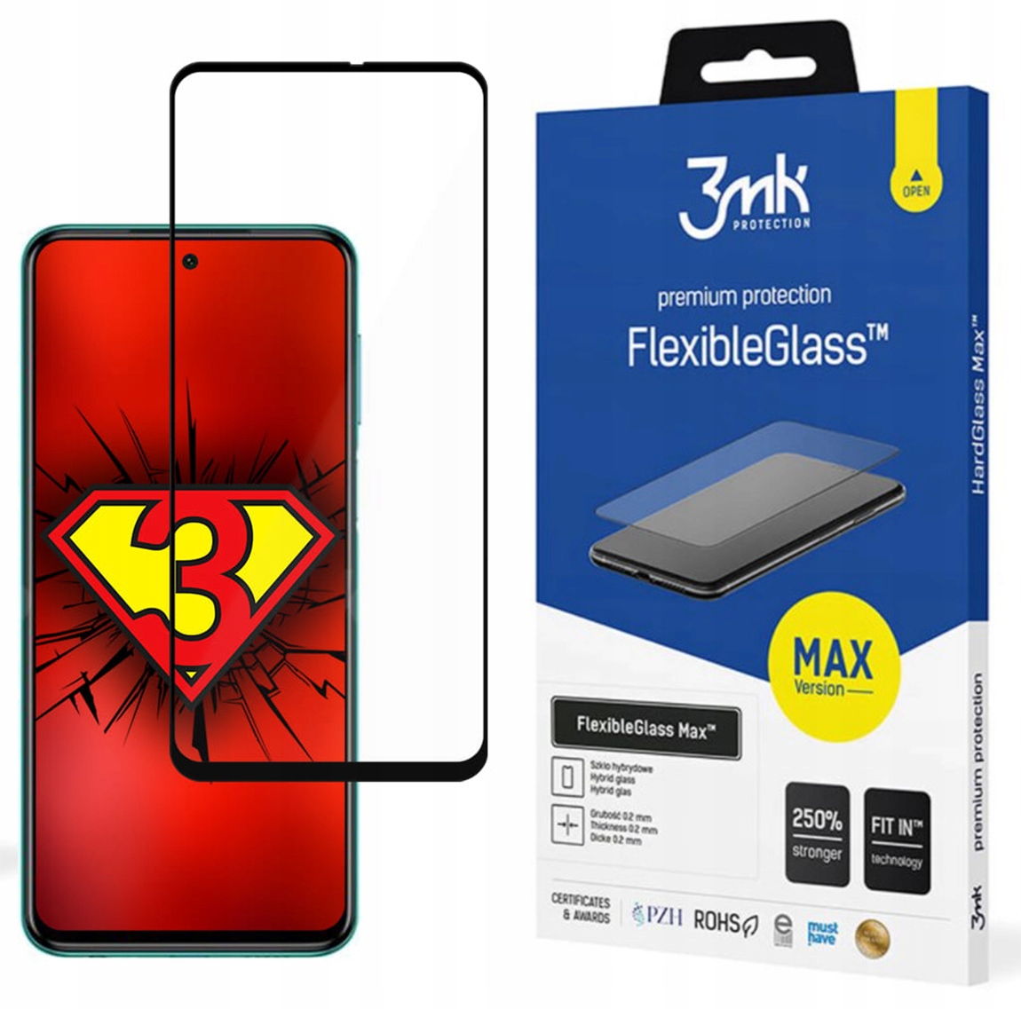 

Szkło do Xiaomi Redmi Note 9s/9 Pro 3MK Max