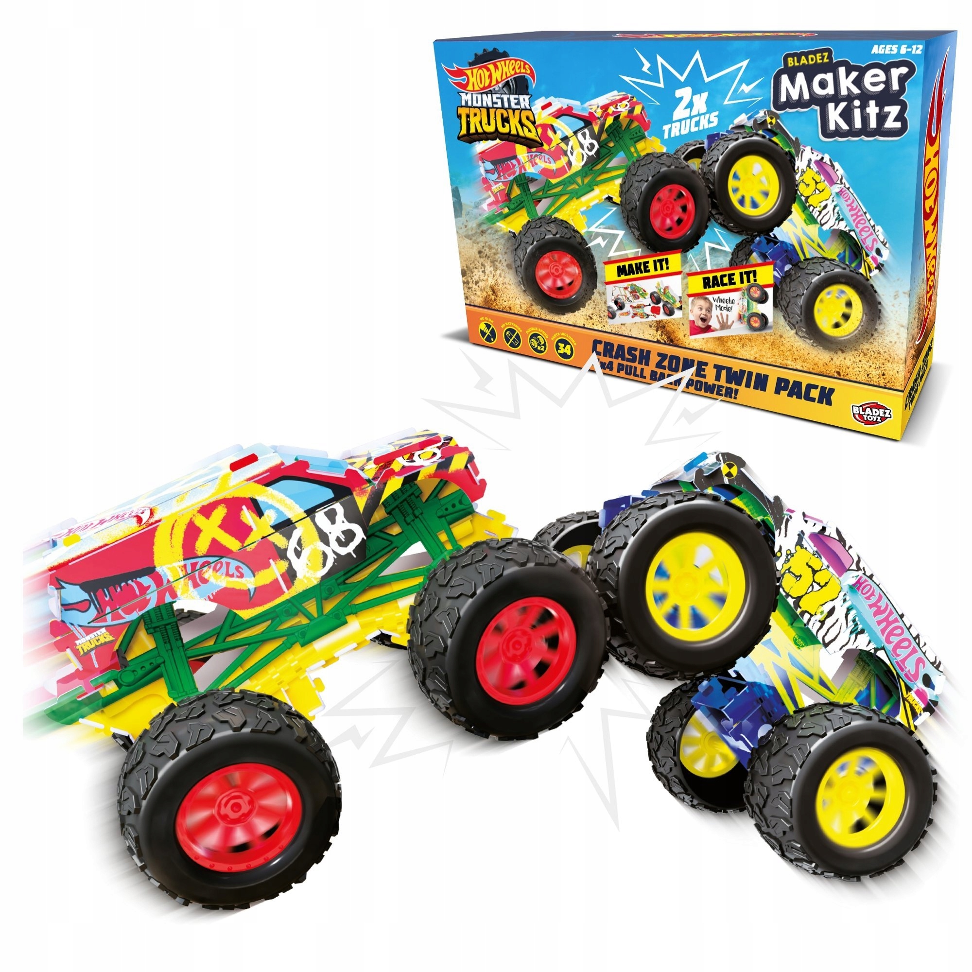 

Zestaw Hot Wheels Monster Truck Maker Kitz 2 Pak