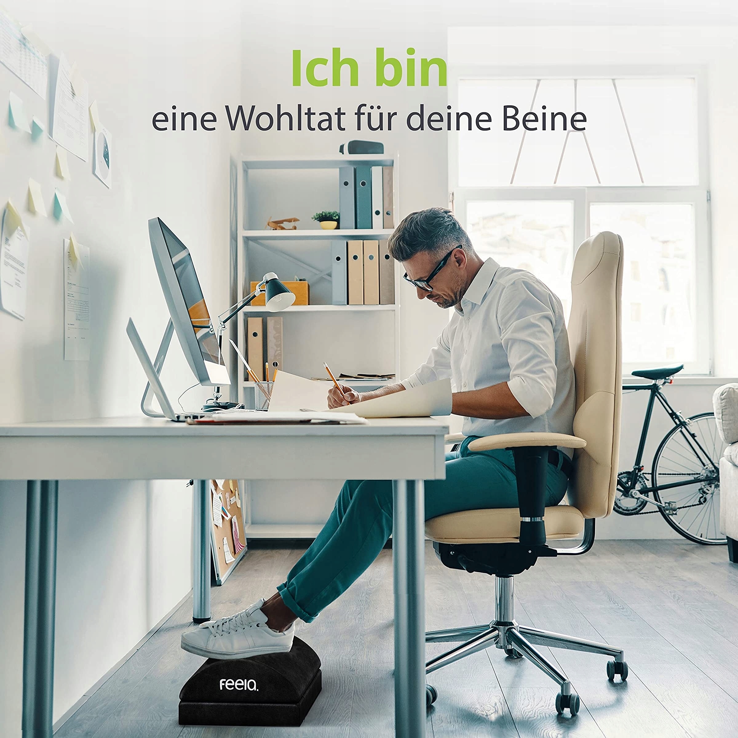 Feela Regulowany Ergonomiczny Podnóżek Pianka — miniatura 2