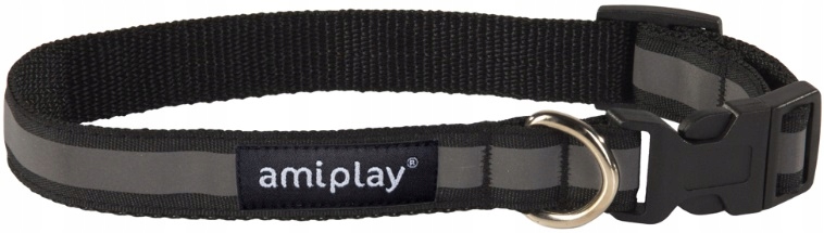 

AmiPlay Shine Obroża Odblask Czarna S 20-35 /1