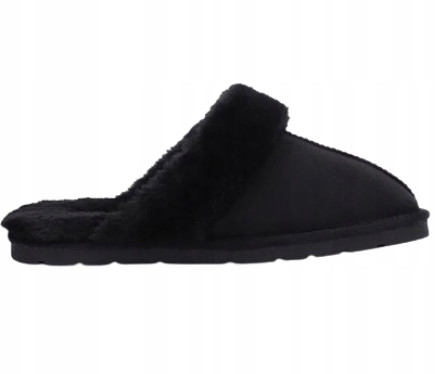 Blackfield Černé Pantofle S Kožíškem Na Podrážce 36 3DA