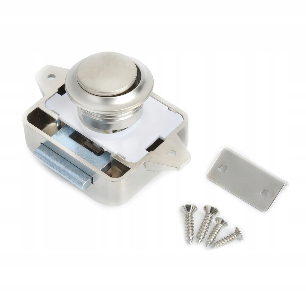 ZAMEK PRZYCISKOWY SZAFKI SZUFLADY KAMPER PN