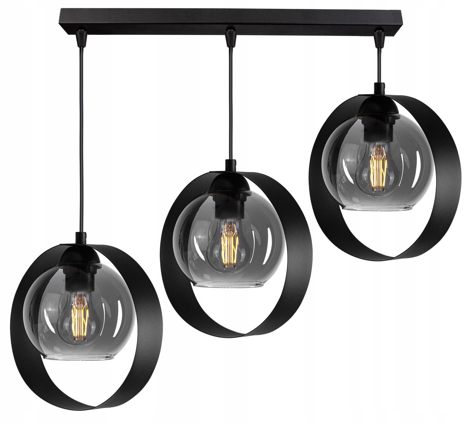 SZKLANA LAMPA WISZĄCA ŻYRANDOL PLAFON KULA LED Zasilanie sieciowe