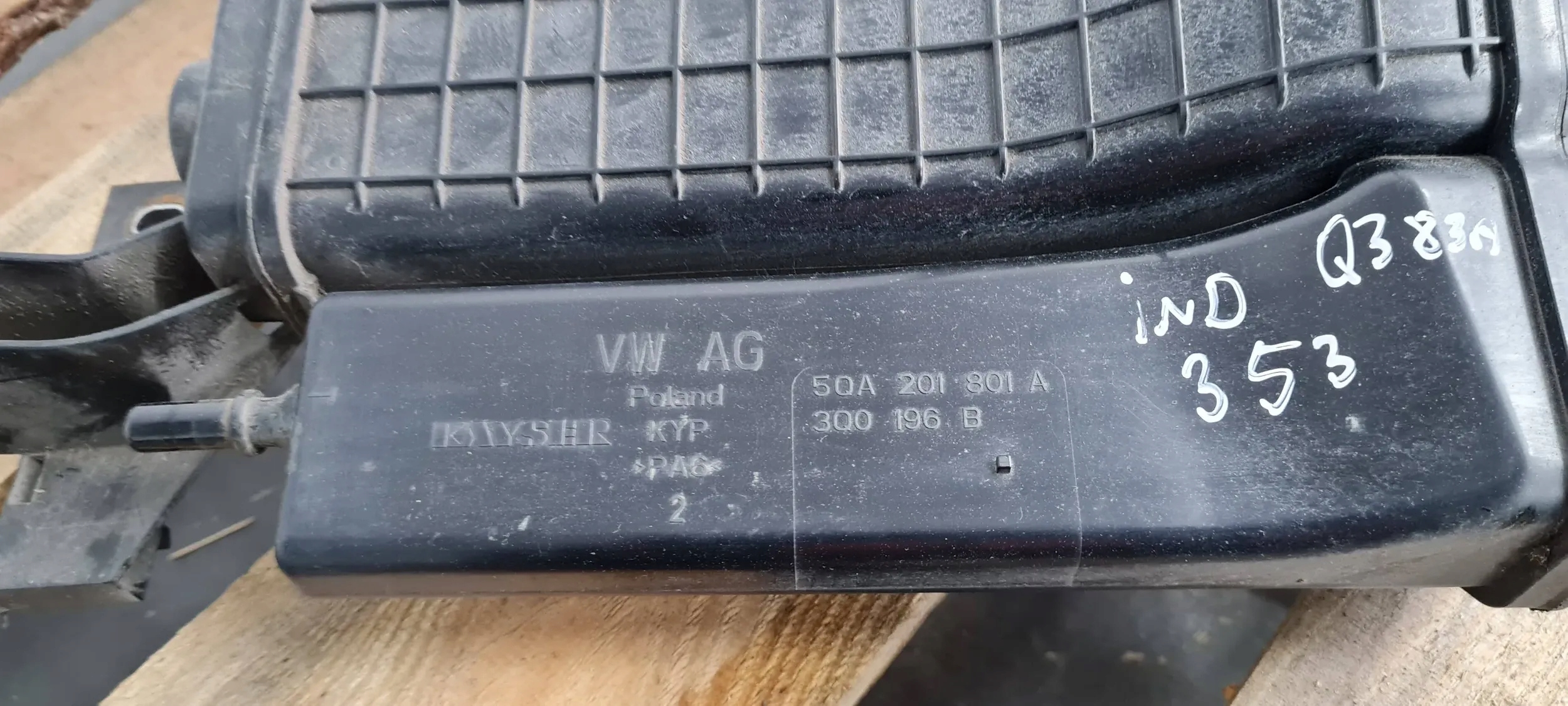 Q3 83A KOHLENSTOFFFILTER DES KRAFTSTOFFSBEHÄLTERS 2.0 TDI 5QA201801A