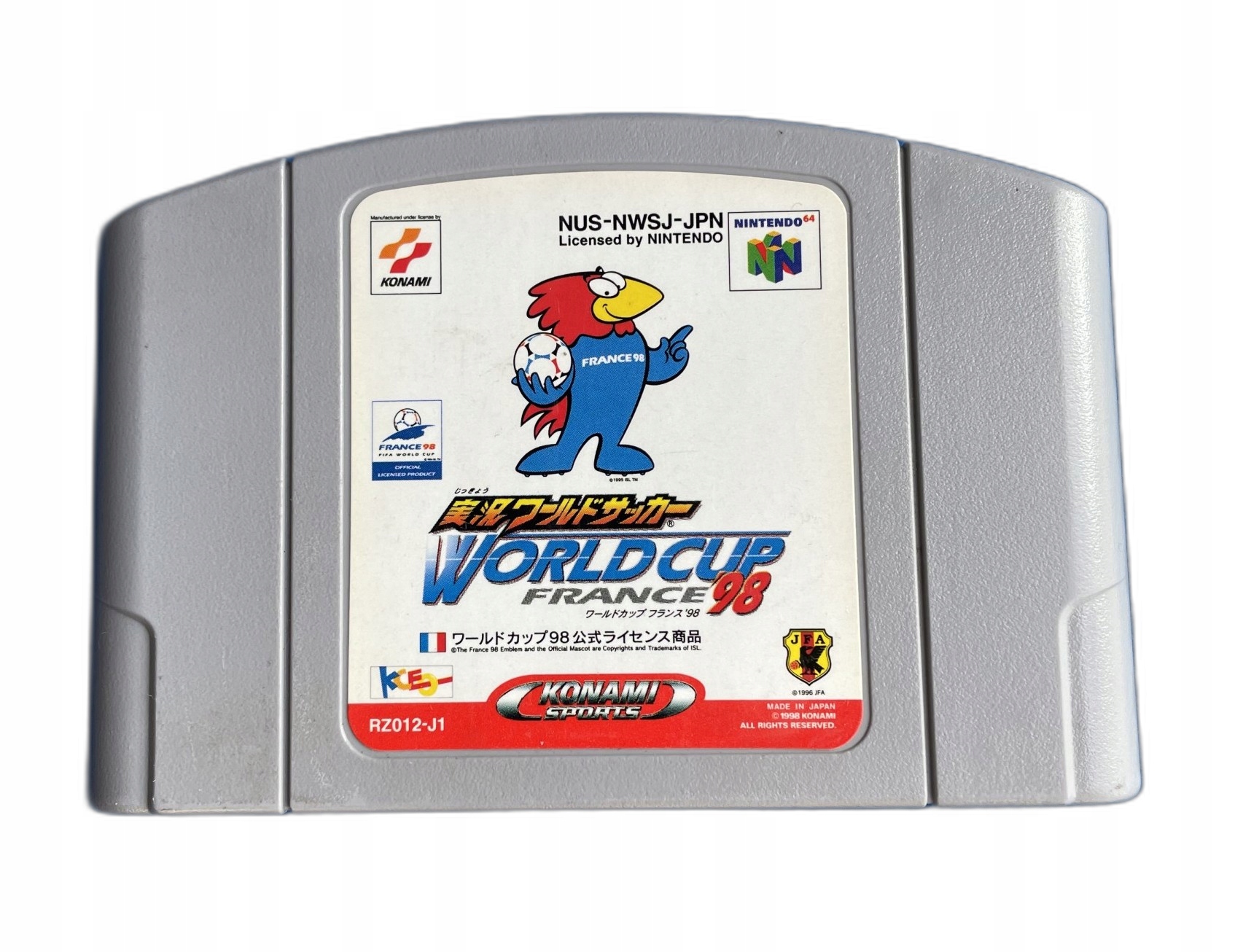 Jikkyo World Soccer World Cup France 98 NTSC-J Nintendo 64 pudełkowa
