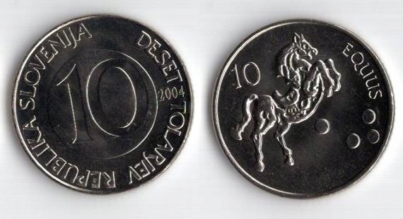 SŁOWENIA 2004 10 TOLARJEV