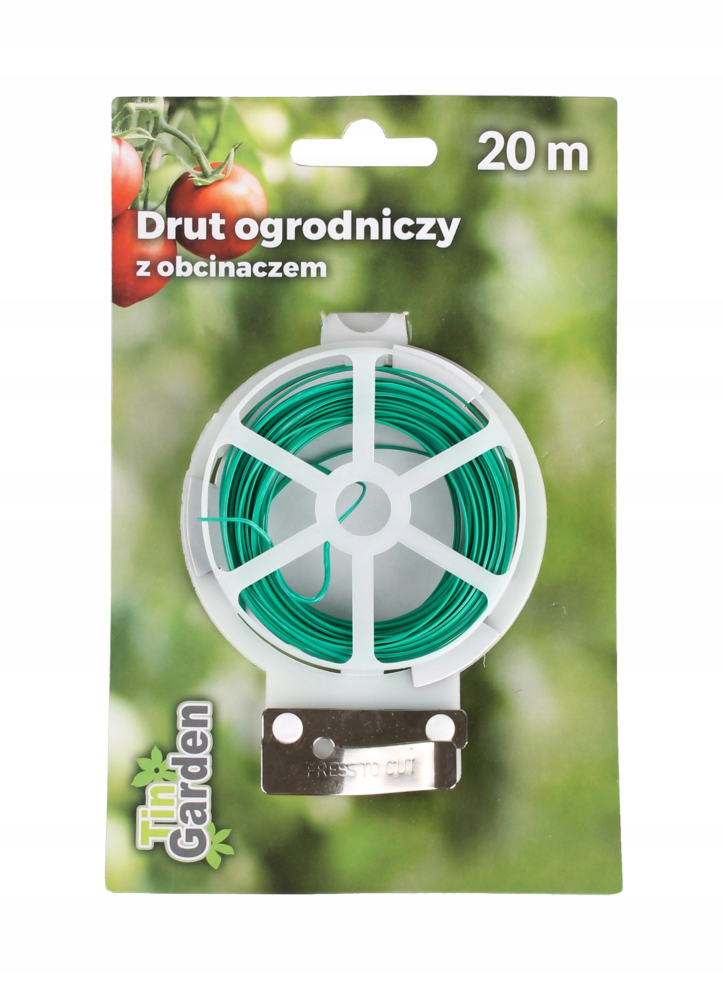 POWLEKANY DRUT OGRODNICZY DO PODWIĄZYWANIA ROŚLIN Z OBCINACZEM 20 m