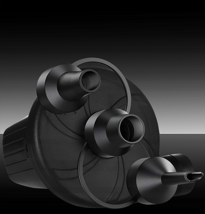 ELEKTRYCZNA POMPKA PIŁKI MATERACA BASENU 230V/12V + KOŃCÓWKI DO ROWERU AUTA Cechy dodatkowe antypoślizgowe stopki