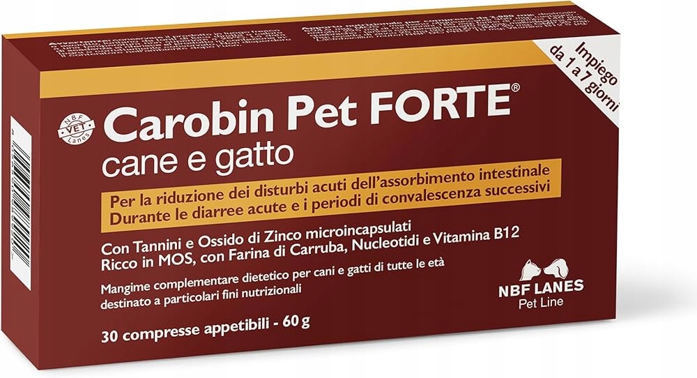Carobin Pet Forte dla kota, dla psa Nbf Lanes tabletki 60g