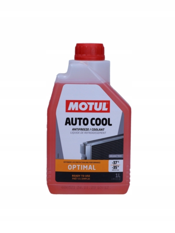 Płyn Do Chłodnic 1L Auto Cool Optimal -37°C G12/G12+ Motul