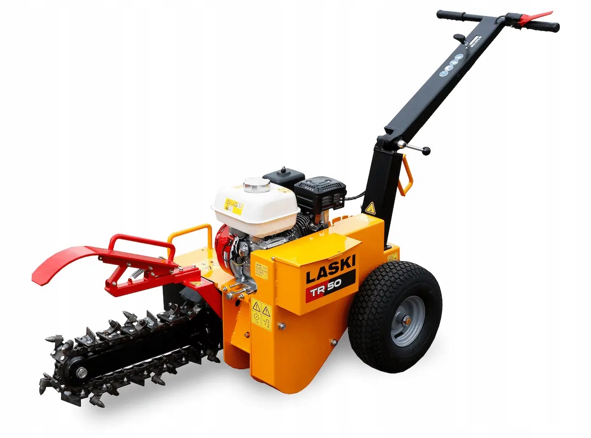 Koparka Łańcuchowa Laski Tr 50 Silnik Honda GX200 Wykop 45 CM Rowy Kable