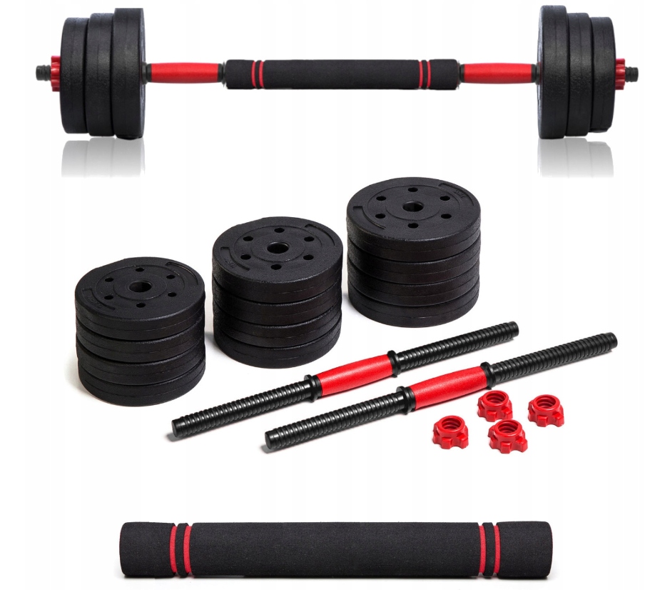 HANTLE BITUMICZNE REGULOWANE SZTANGA GRYF Z ŁĄCZNIKIEM ZESTAW 2X10KG