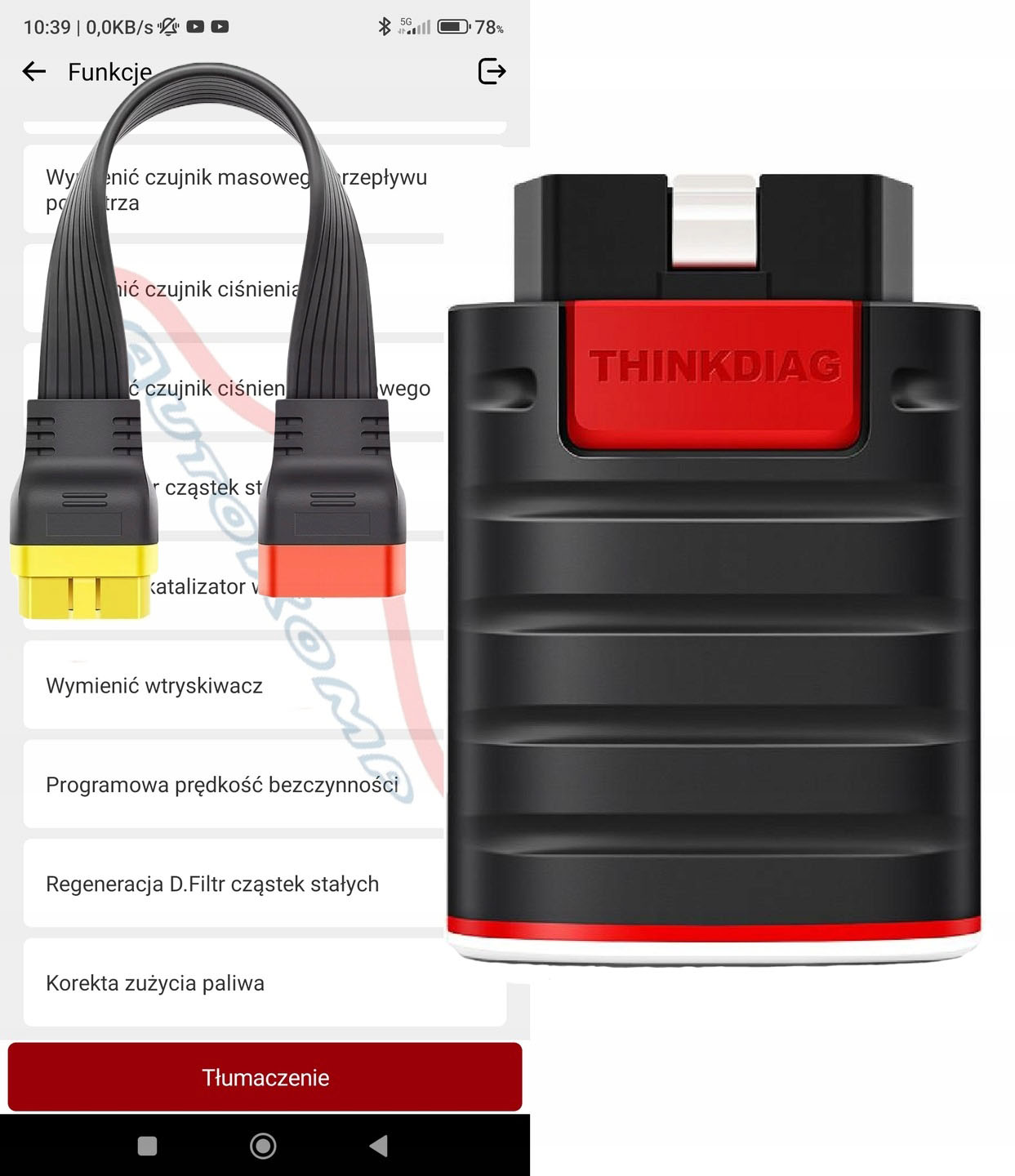 Rozhranie Diagnostický skener Full Thinkdiag pro servis 115 Marek 150app