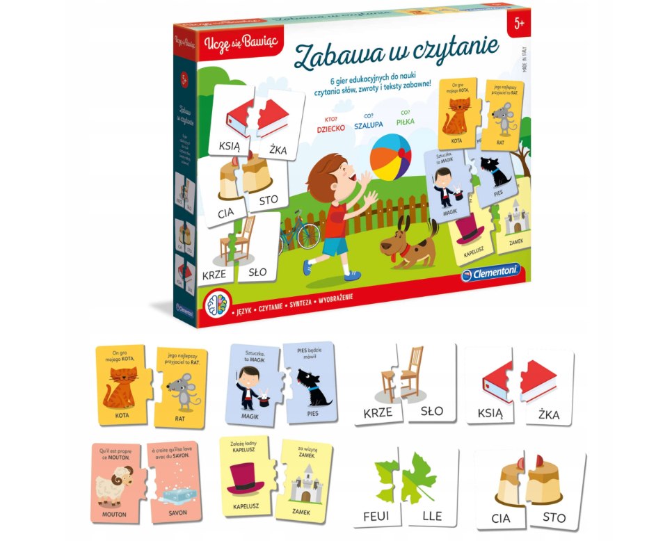 ZABAWA W CZYTANIE UCZĘ SIĘ BAWIĄC CLEMENTONI