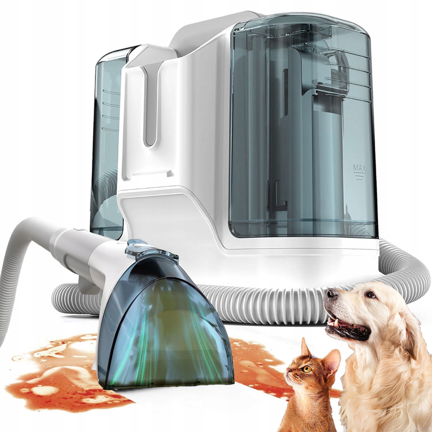 Odkurzacz Piorący Do Czyszczenia Dywanów Tapicerek Przenośny 1.8/0.6L 11KPA