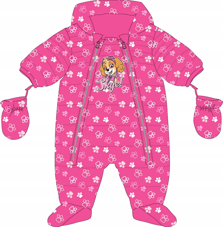 Kombinezon Zimowy Psi Patrol 62/68 Rękawiczki