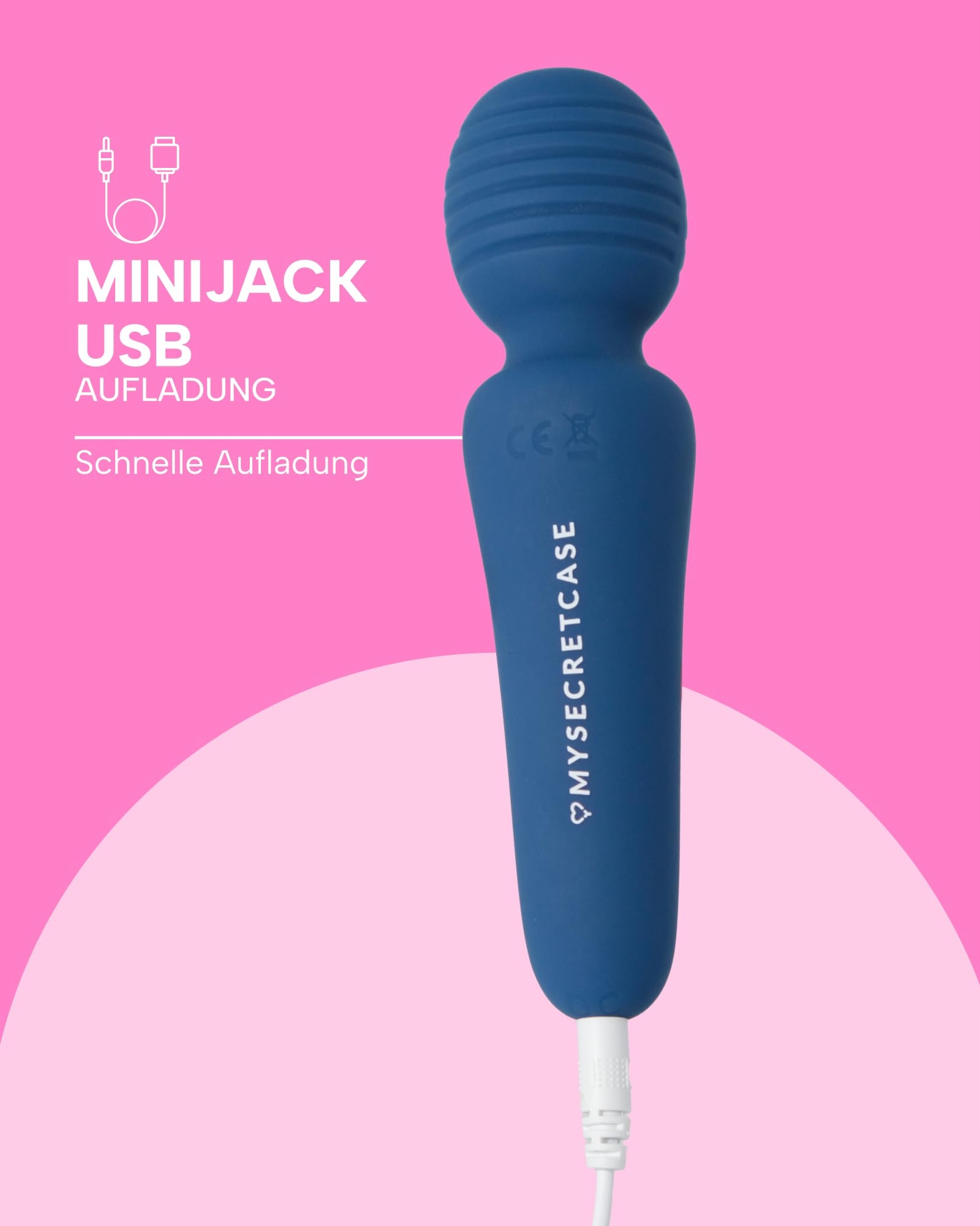 MYSECRETCASE Magic Wand Masażer Klitorisu Dla Kobiet 10 Trybów USB — miniatura 3