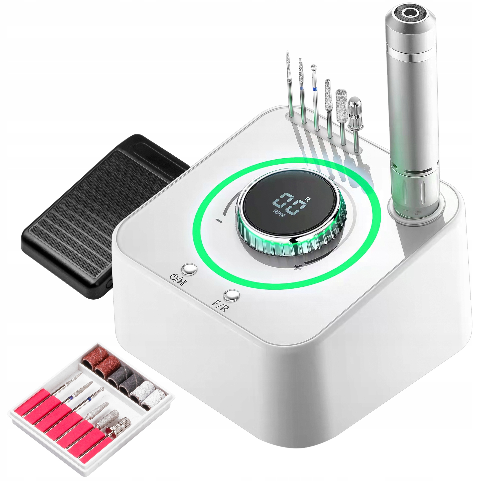 PROFESJONALNA FREZARKA DO PAZNOKCI MANICURE 80W Marka inna marka