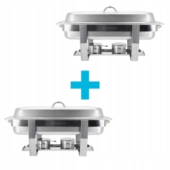 Podgrzewacze gastronomiczne GN 1/1, 9 l, stal nierdzewna, 2szt