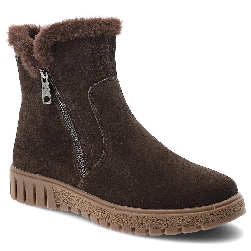 Dámské kotníkové boty Vinceza, hnědé, 133126 Cf Coffee/Kůže