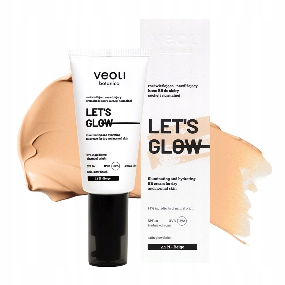 Veoli Botanica Let`s Glow Rozjasňující A Hydratační Krém Bb 2.5 N Beige