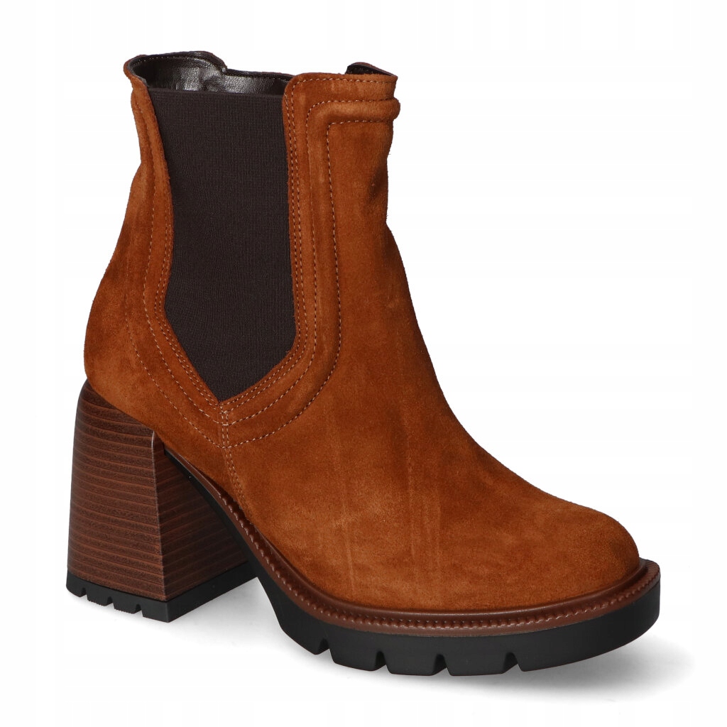 Kotníkové Kotníkové Boty Gamis 7326 z červené semiše, velikost 36