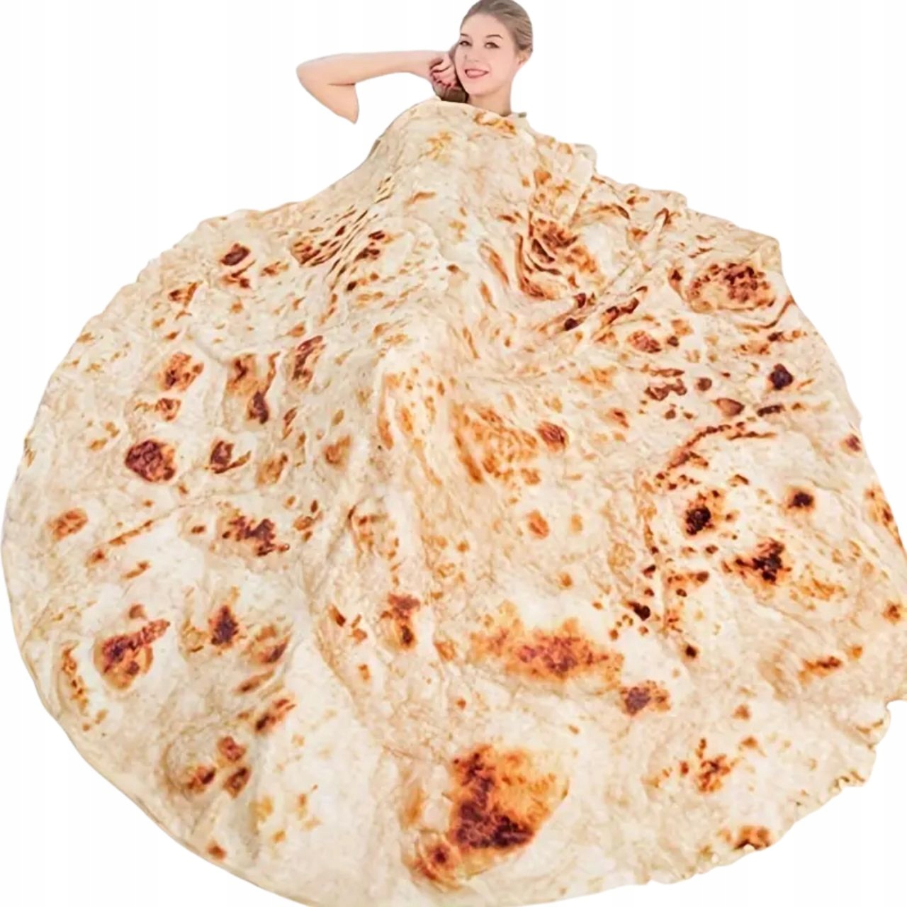 Deka na palačinky Tortilla Mexická 180 cm Průměry Zábavná deka Dárek