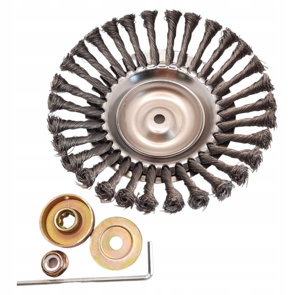 Szczotka druciana do przycinania zarośi 20cm Kod producenta --