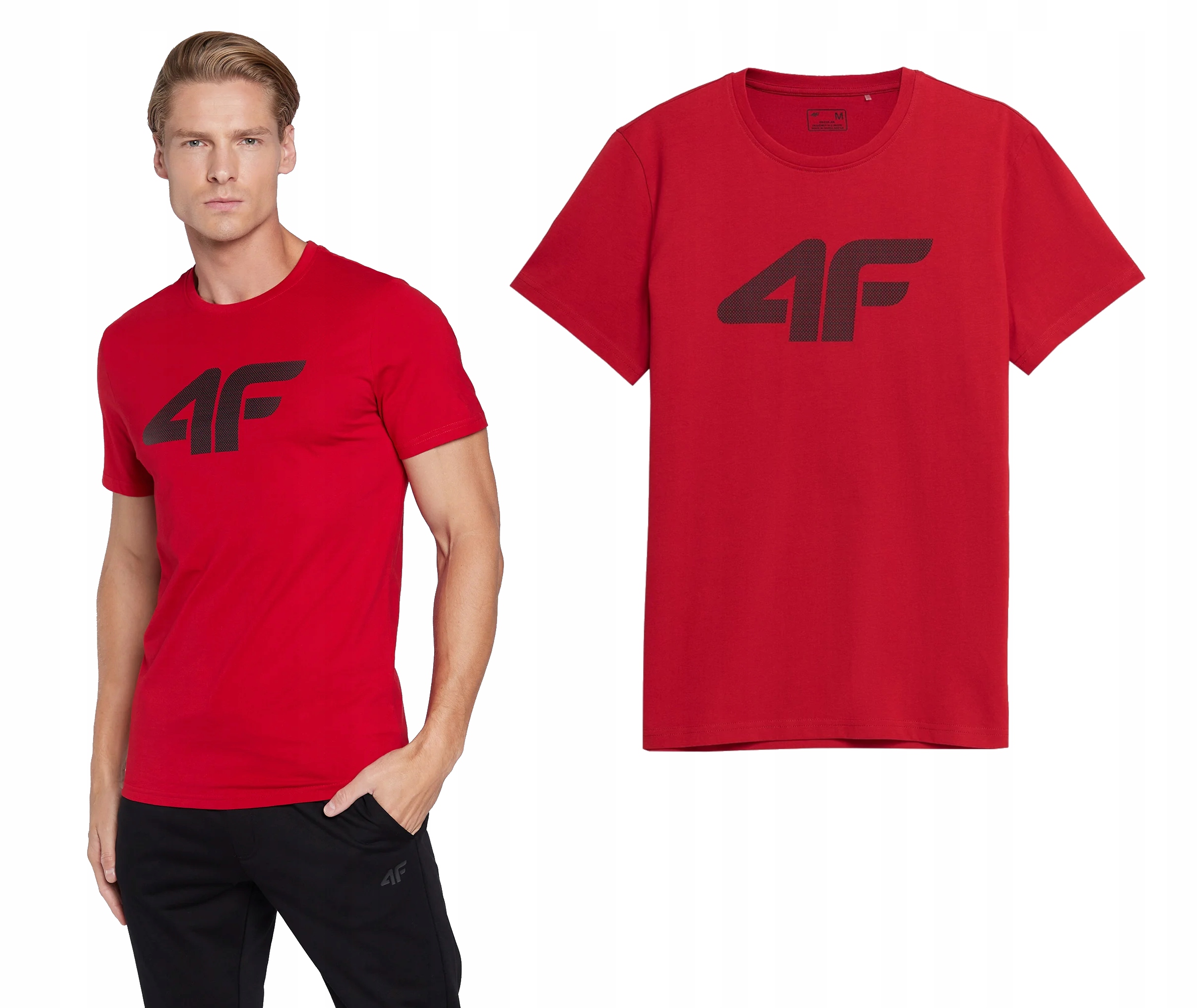 

T-shirt Męski Koszulka 4F TSM353 Czerwony L