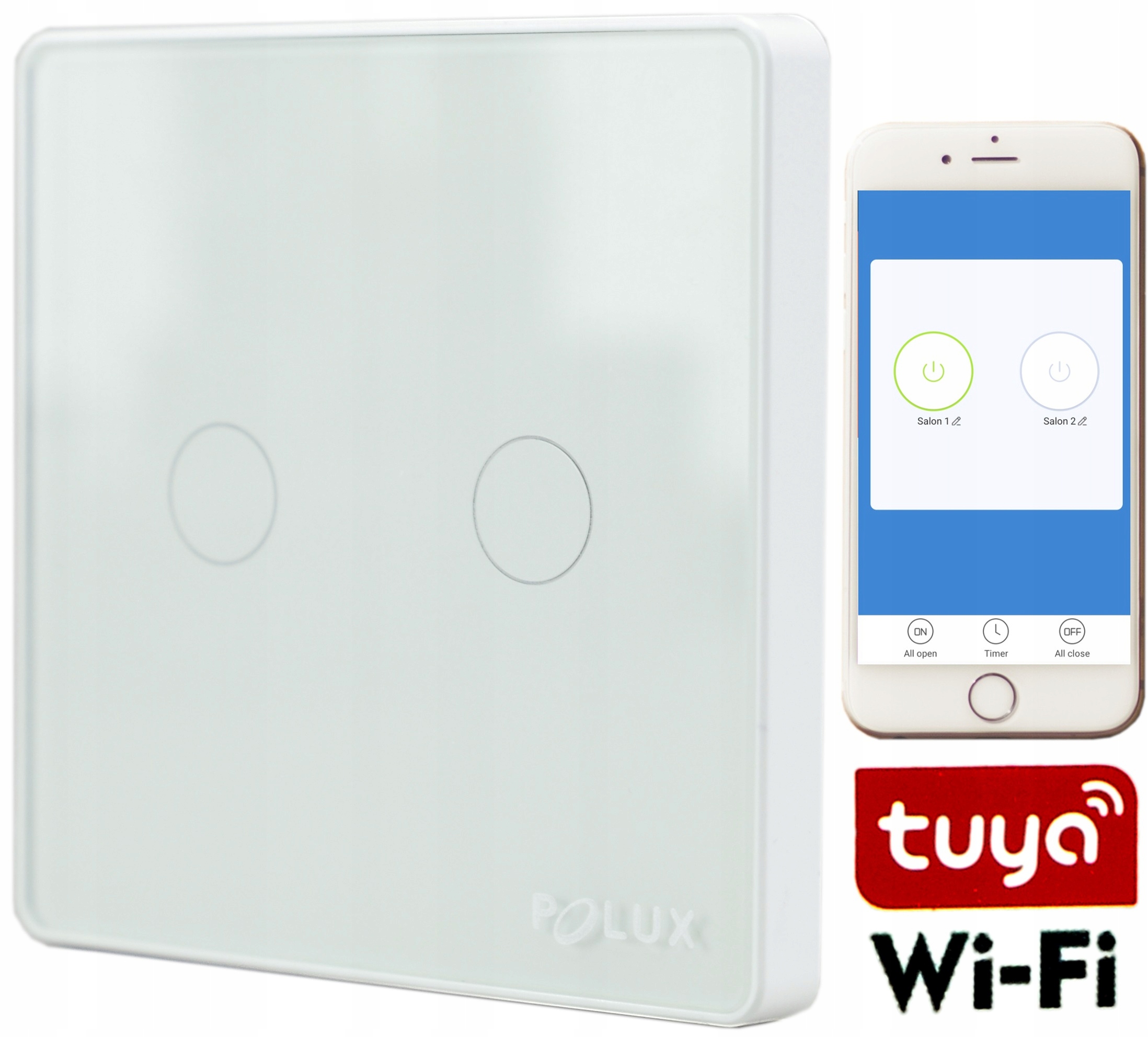 

wyłącznik szklany wifi zdalnie sterowany tuya