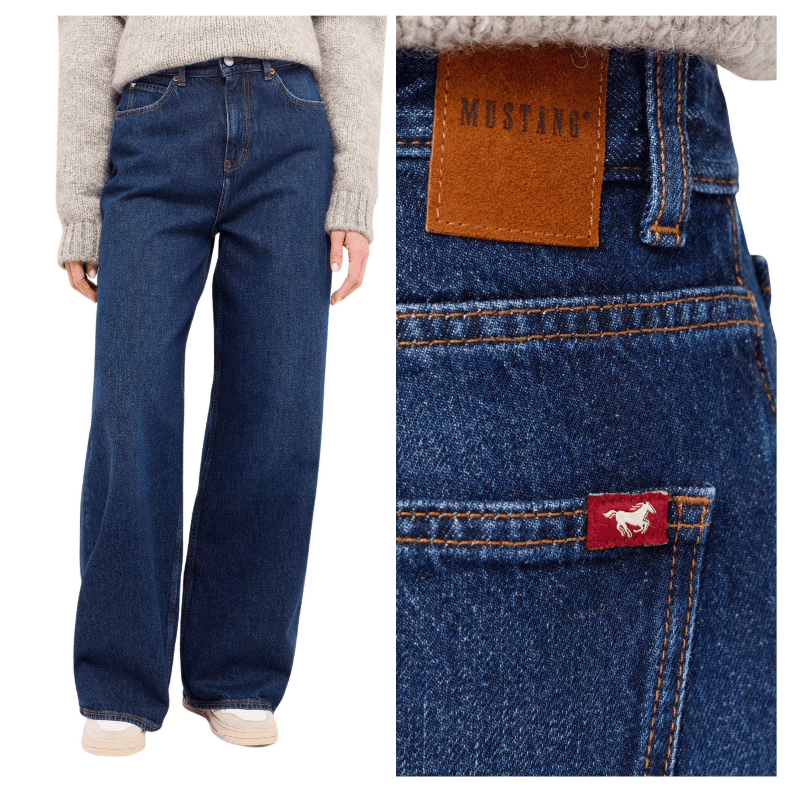 Mustang Style Luise Wide W28 L32 Dámské džínové kalhoty džíny