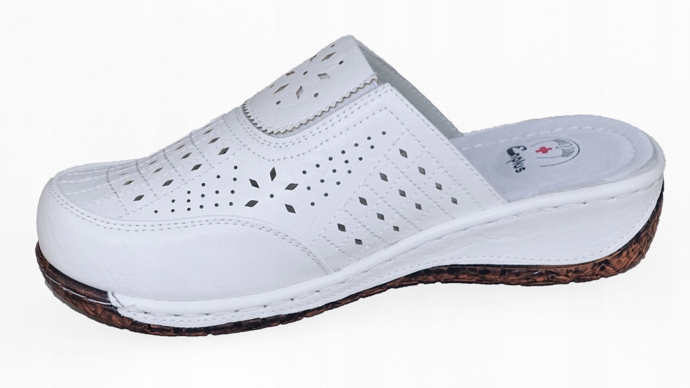 KLAPKI DAMSKIE ZDROWOTNE MEDYCZNE PROFILOWANE Długość wkładki 24 cm