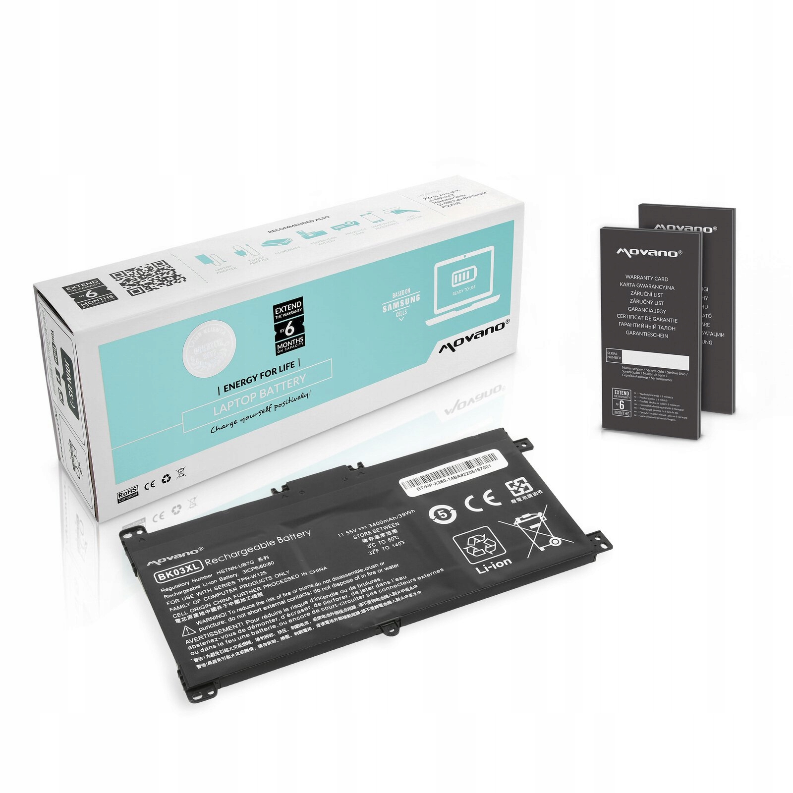 

Bateria BK03XL do Hp Pavilion x360 14 14T 14M 39Wh