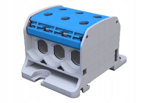 

Złączka szynowa gwintowana Stb 50-3, niebieska