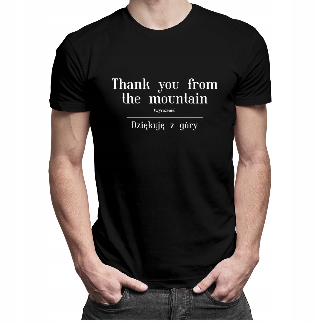 

Thank you from the mountain - koszulka dla niego