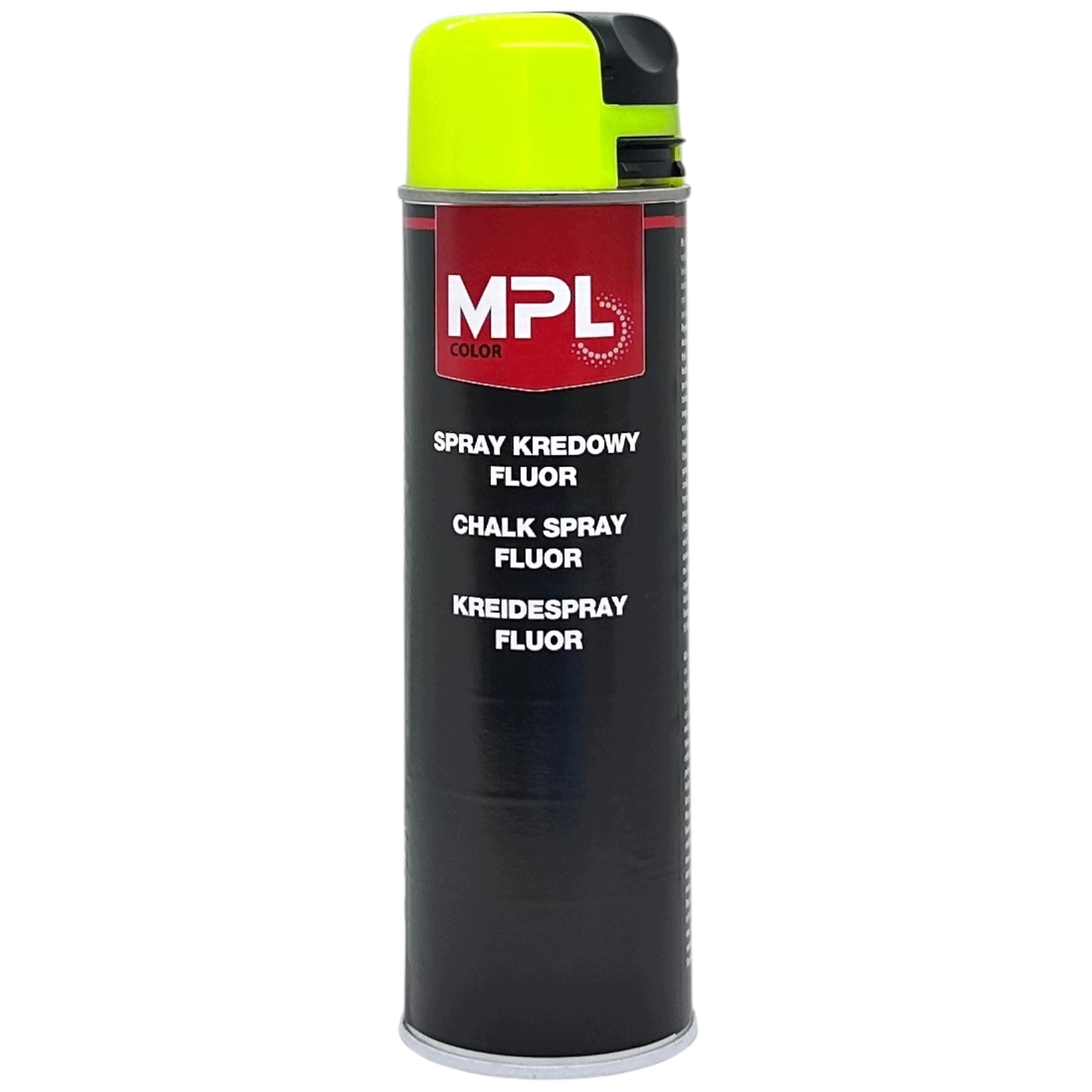 Kreda w Sprayu do Tymczasowego Znakowania 500ml Zmywalna Żółta Fluo