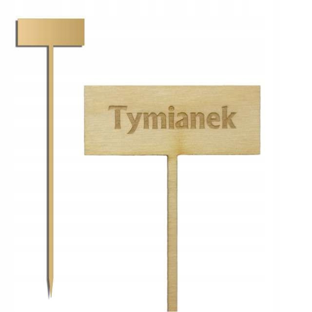 

tabliczka do oznaczania roślin ziół tymianek decou