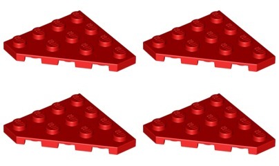 

Lego 30503 Płytka 4x4 Czerwona Nowa (4g) 4 szt.