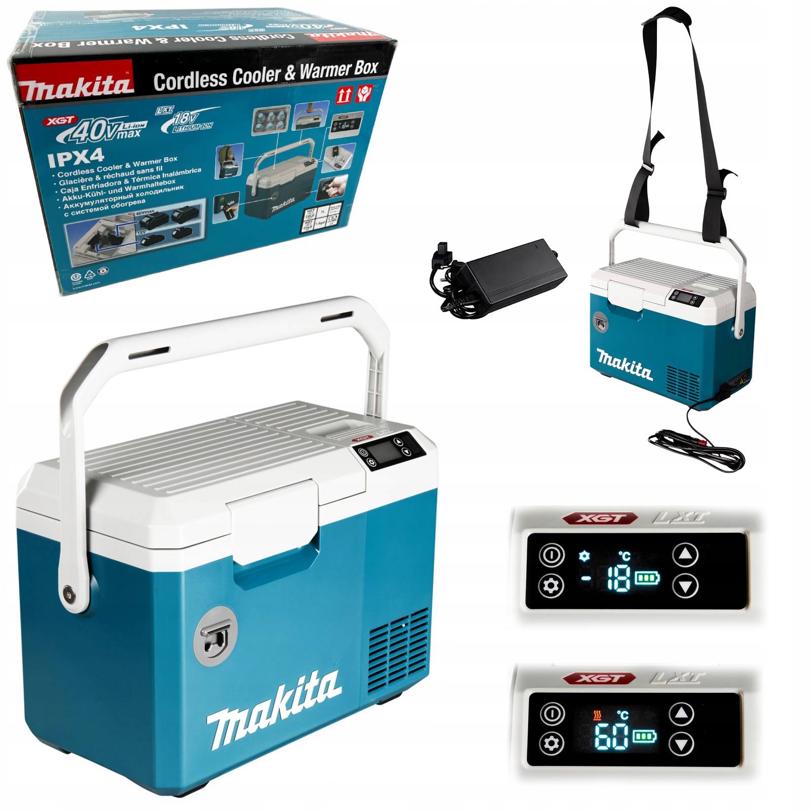 Lodówka turystyczna Chłodziarko Podgrzewacz Makita CW003GZ01 Lxt Xgt Ac
