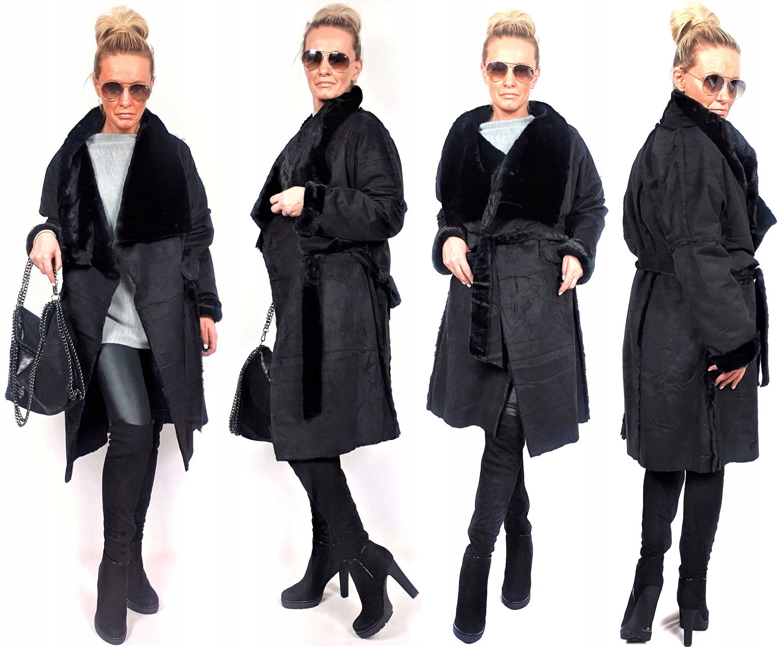 

Płaszczyk Futerko Eko Kożuch Zimowy Futro Luxury