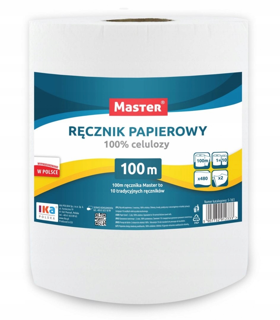 Levně Papírový ručník 6 Ks. 100% celulóza Master S300