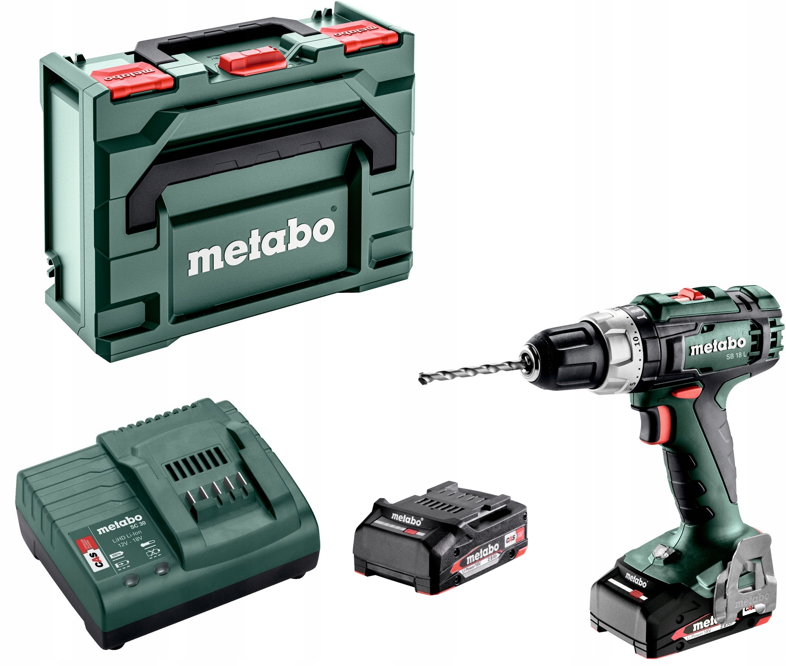 Wkrętarka Udarowa Metabo Sb 18 L 2X2.0AH W Walizce Z Ładowarką 602317500