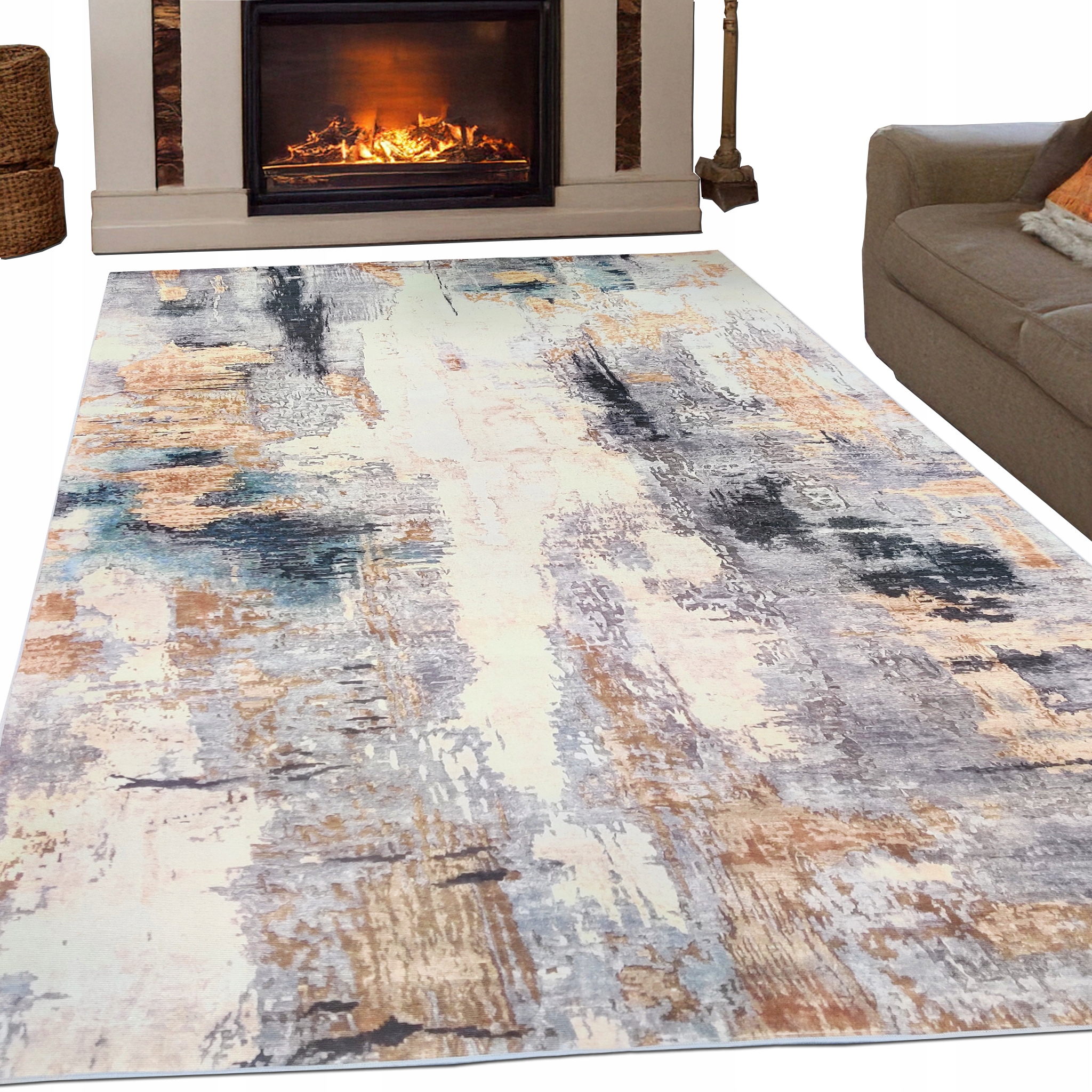 Dywan Fancy 200x300 Nowoczesny Antypoślizgowy Abstrakcyjny