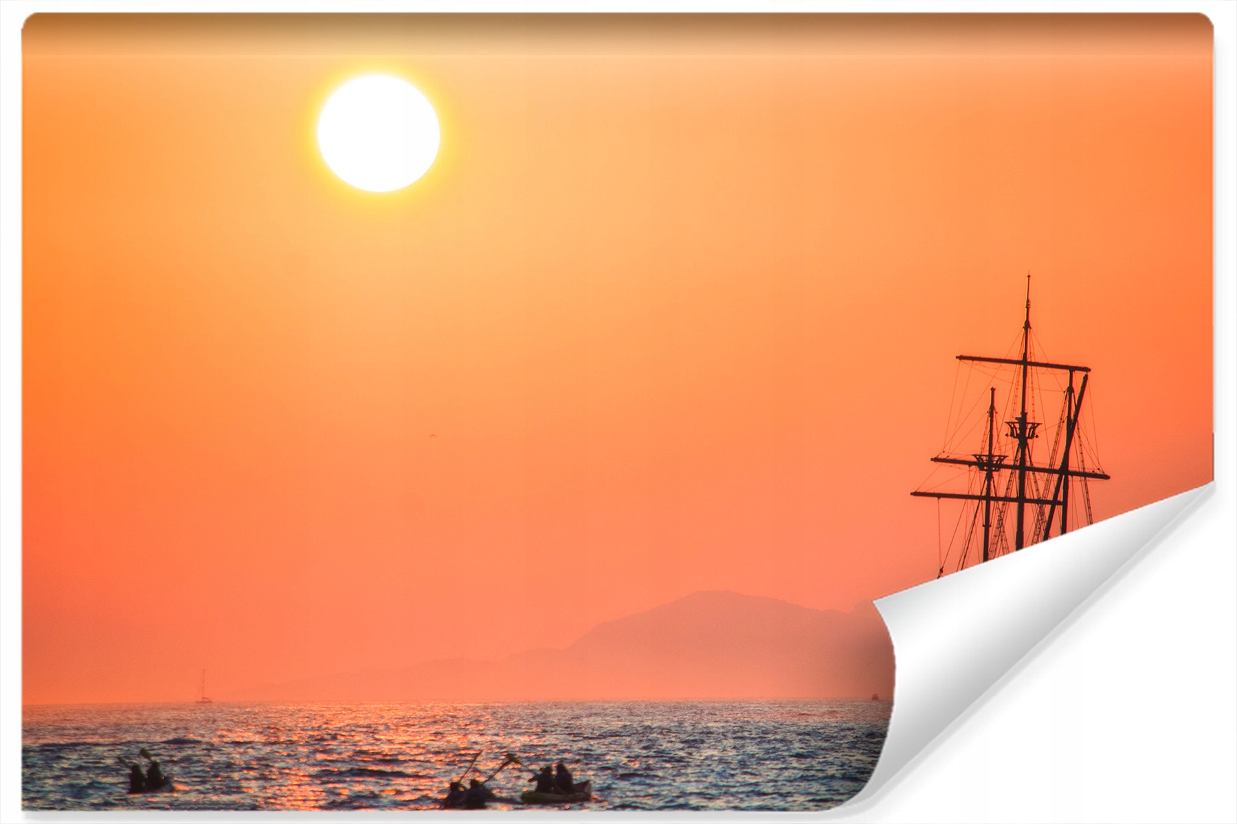 Fototapeta Loď Západ slunce do kanceláře 400x280