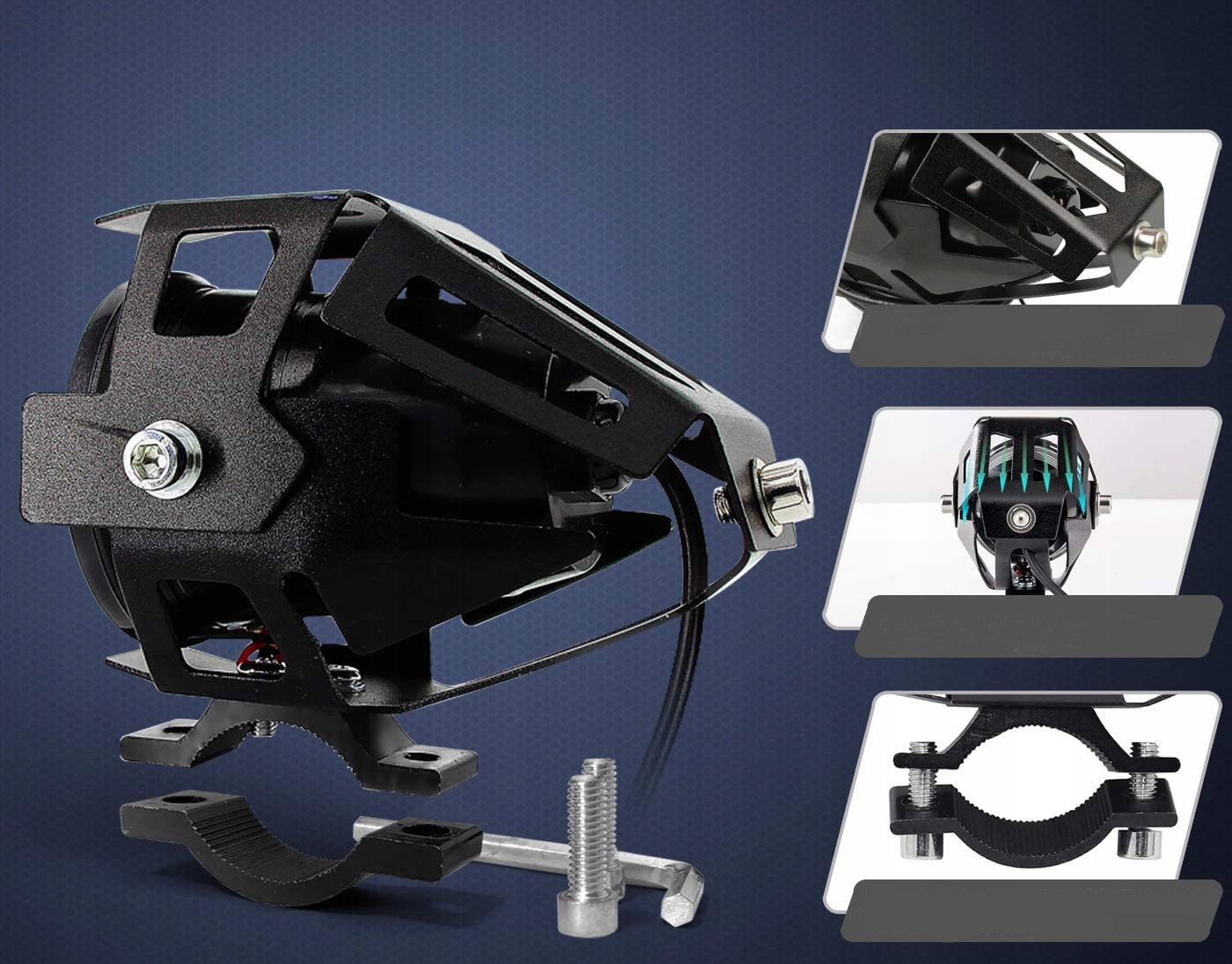 2x ŚWIATŁA HALOGENOWE DO MOTOCYKLI RING REFLEKTORY LED Numer katalogowy oryginału lly