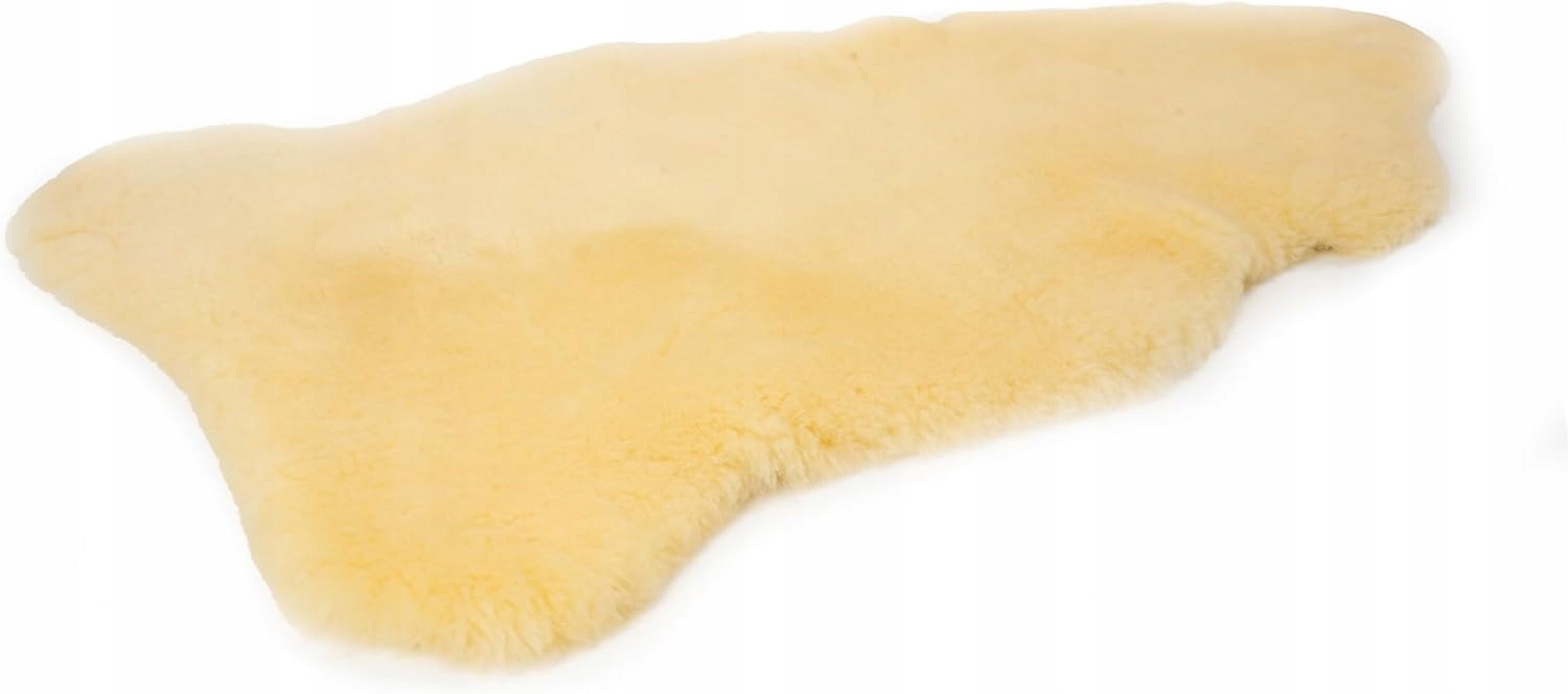 Kobereček z ovčí kůže, kožešina z pravé kůže, koberec L Krémový