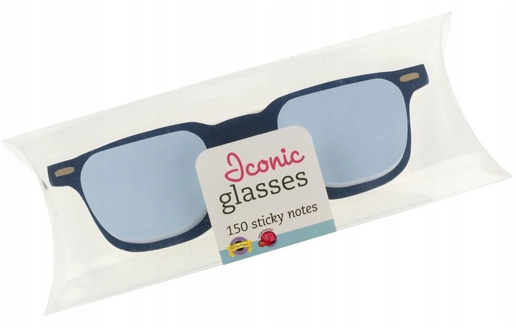 OKULARY - KARTECZKI SAMOPRZYLEPNE NIEBIESKIE