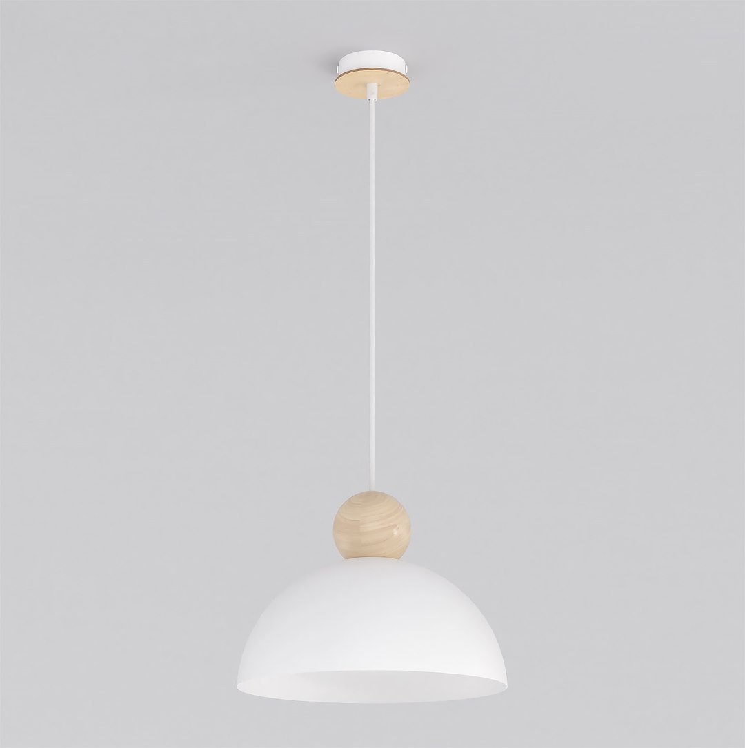 Stropná lampa Kaki 1-bodová Biela 140 x 30 cm plstená, akustická, E27
