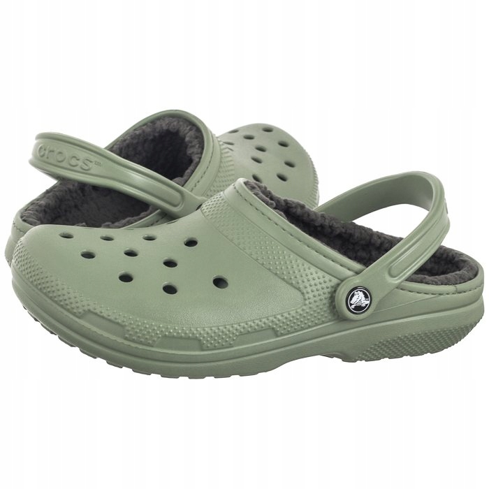 Boty Nazouváky Crocs s zateplením Classic Lined Clog 203591 Zelené