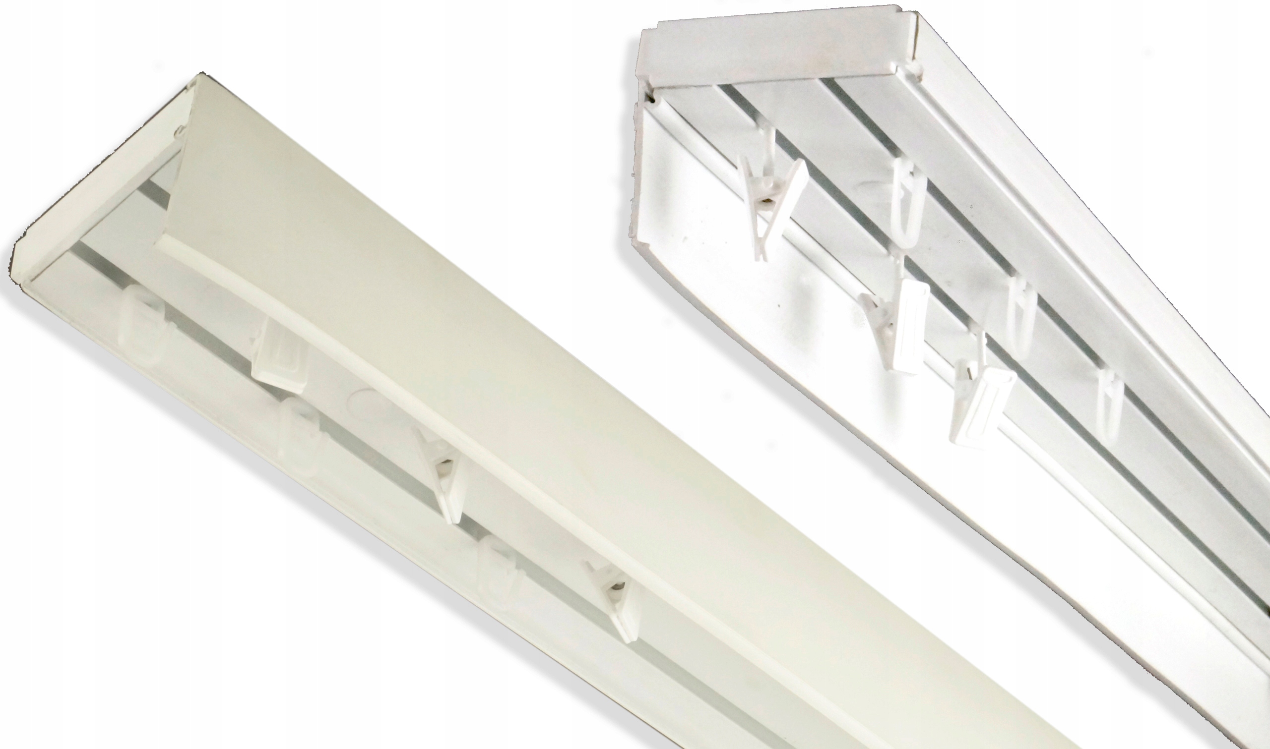 Szyna sufitowa PCV dwutorowa 200 cm kpl + OSŁONA Rodzaj szyny dwutorowa